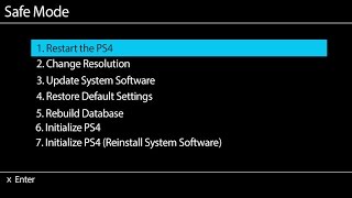 Sony PS4 Rebuild Database in Safe Mode [upl. by Anerom942]