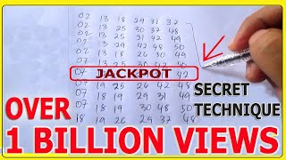 Secret Lottery Strategy to win the Jackpot and Consolation Prizes [upl. by Eedebez35]