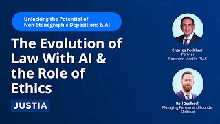 The Evolution of Law With AI  Unlocking the Potential of Non Stenographic Depositions amp AI 44 [upl. by Neirda113]