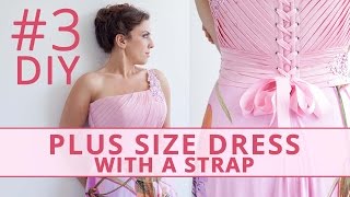 Sew Plus Size Dress with a Strap and Drapery Part 3 [upl. by Fu260]