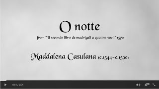 quotO nottequot  Maddalena Casulana [upl. by Akieluz]