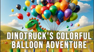 DinoTrucks With Balloon  Stories For Kids  Stories For Preschoolers storiesforpreschoolers [upl. by Treblih]