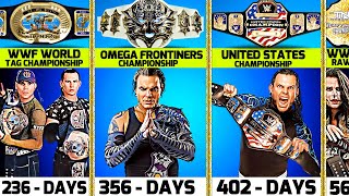 WWE Jeff Hardy All Championship Wins  1998  2022 [upl. by Baldridge]