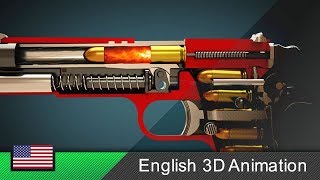 How a gun Colt M1911 works Animation [upl. by Aneles]