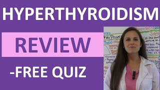 Hyperthyroidism  Hyperthyroid Endocrine Nursing Symptoms Treatment Pathophysiology NCLEX [upl. by Leahkim]