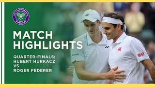 Hubert Hurkacz vs Roger Federer  QuarterFinal Highlights  Wimbledon 2021 [upl. by Tempa]