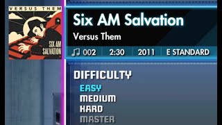 Versus Team  Six AM Salvation Rocksmith Score Attack Lead Easy Perfect Performance [upl. by Eentirb544]