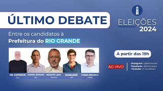 Debate O Litorâneo entre os candidatos à Prefeitura do Rio Grande [upl. by Nosila]