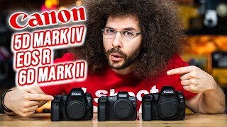 Canon 5D Mark IV vs EOS R vs 6D Mark II  Which CAMERA to BUY [upl. by Feliza476]