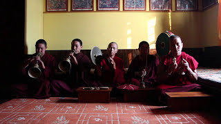 Nagi Gumpa nuns chant Dulchowk Puja March 2014 [upl. by Wessling]