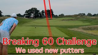 Breaking 60 Challenge Using NEW Putters Caliber Golf  AWESOME COURSE [upl. by Sternberg]