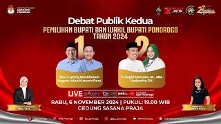 DEBAT PUBLIK KEDUA PEMILIHAN CALON BUPATI DAN WAKIL BUPATI PONOROGO TAHUN 2024 [upl. by Boys]