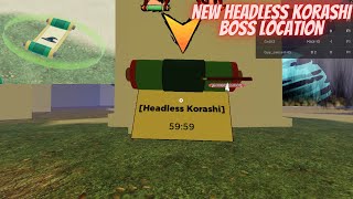 Jejunes  Shindo life Headless Korashi Boss Location   Shindo Life [upl. by Sproul]