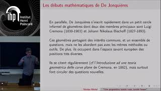 Journée de la Revue d’histoire des mathématiques  Nicolas Michel  011217 [upl. by Wyatt670]