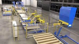 Automated prefabricated Wall element production with ZeroLabor Robotic Systems [upl. by Maloney]