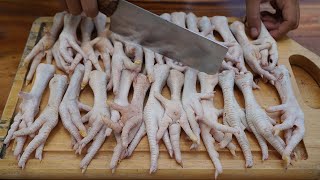 The BEST Pickled Chicken Feet Recipe Ever  Chicken Feet Cooking in Village [upl. by Leahicm4]