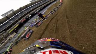 GoPro HD James Stewart Practice Lap 2013 February 2 Monster Energy Supercross From Anaheim CA [upl. by Kcerb]