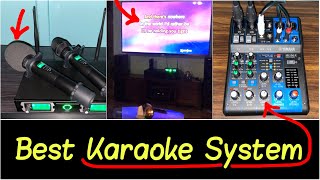 ✅Best Karaoke System for Home Party  Wireless Microphones  Mixer  Free Songs for Multiple Singers [upl. by Zipporah]