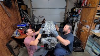 toyota supra 7mgte cylinder head installation [upl. by Elaval407]