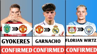 🚨ALL CONFIRMED WINTER TRANSFER AND RUMOURS 2024GARNACHO TO REAL MADRIDFLORIAN TO MANCHESTER CITY🔥🔥 [upl. by Kehsihba]