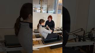 Back Rowing Round Back on the Pilates Reformer [upl. by Eiral]