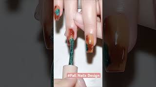 ✨🍂Fall Nails Design for you🍁🍂shortvideo nailart fallnails nailtech [upl. by Tniassuot161]