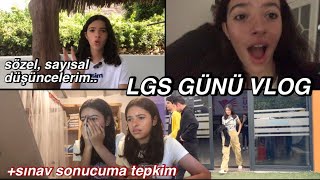 LGS GÜNÜ VLOG sınav sonucuma tepkim sözel sayısal bölüm düşüncelerim lgs2023 [upl. by Amairam]