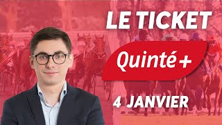 PRONOSTICS QUINTÉ 4 JANVIER VINCENNES [upl. by Annaeel]