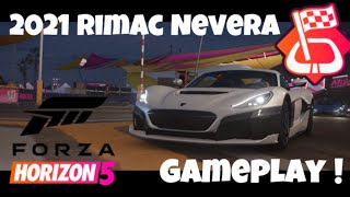 Reservorio Sprint with the 2021 Rimac Nevera ‐ Forza Horizon 5 [upl. by Duane]