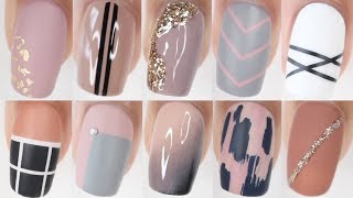 100 EASY nail ideas  HUGE nail art compilation [upl. by Grishilda]