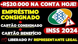 LIBEROU  de R20000 na CONTA HOJE Como fazer EMPRÉSTIMO CONSIGNADO do INSS  BPC LOAS em 2024 [upl. by Adner]