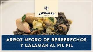 Arroz negro de berberechos y chipirón ESPINALER al pilpil [upl. by Nimzay]