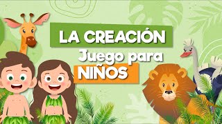 LA CREACIÓN PARA NIÑOS 🌎 Juego interactivo con aprendizaje [upl. by Timus499]