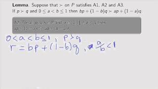 Proof of von Neumann Morgenstern Representation Theorem Part 2 [upl. by Parke]