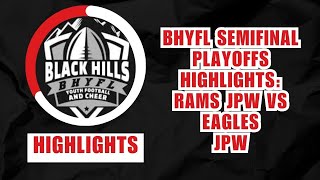 BHYFL SEMIFINAL PLAYOFFS HIGHLIGHTS Spearfish Rams Jr Peewee vs Badlands Eagles Jr Peewee [upl. by Domenech]