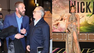 Ben Affleck Charms NYC Fans While JLo Stuns at the Wicked Premiere with Daughter Emme [upl. by Gould]