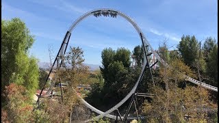 Full Throttle Six Flags Magic Mountain  Second Cut  GOs Coaster Clips [upl. by Sixela]