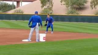 Anthony Rizzo takes ground balls 22015 [upl. by Woodson]