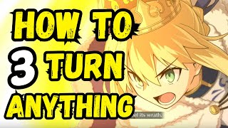 FGO How to 3 Turn  Saber Artoria [upl. by Eellah812]