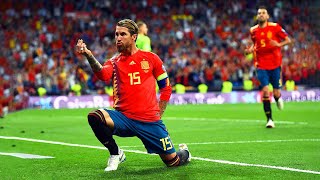 Sergio Ramos All 23 Goals For Spain  THE END [upl. by Islaen798]