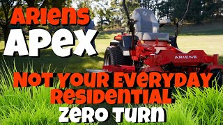 Ariens Apex Zero Turn Mower Review  Commercial Quality at a Residential Price [upl. by Aratahc]