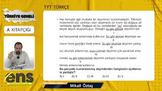 TYT TÜRKÇEENS TÜRKİYE GENELİ DENEME SINAVI SORU ÇÖZÜMLERİ [upl. by Sib]