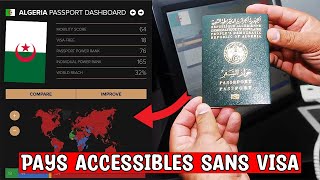 Pays accessibles sans visa  Voici le classement du passeport algérien en 2023 [upl. by Eissehc]