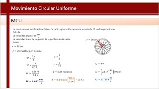 Movimiento Circular Uniforme [upl. by Elockin]