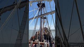 El Galeón Andalucía ship Moored at Gravesend Town Pier gravesend elgaleon ship sea boat marina [upl. by Arhna]