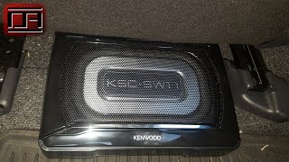 Kenwood KSCSW11 Compact Powered Under Seat Subwoofer Review Scion tC2  tC25 [upl. by Halverson]