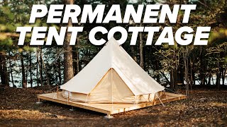 Worlds Cheapest Cottage A permanent tent you can live in [upl. by Yeoz]