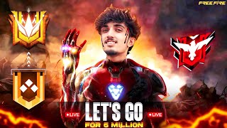 🔴LIVE🔴GO FOR 5M 💖 BR NEW RANK SEASON 40😃GOLD TO GRANDMASTER 🤯🥵freefireliveshortsfeedabhishekyt [upl. by Fernyak402]