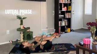 Gentle Luteal Phase Yoga 10 Minutes to Nurture Your Body [upl. by Yelram800]