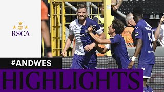 HIGHLIGHTS RSC Anderlecht  KVC Westerlo  20232024 [upl. by Neibart]